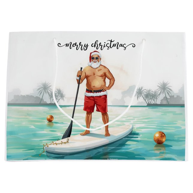 Stand-Up Paddle Santa — Coastal Christmas Holiday (Framsidan)