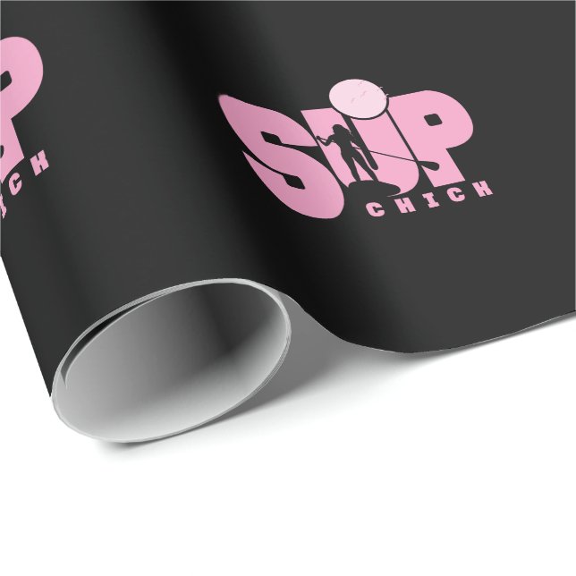Stand up Paddling "SUP Chick" Presentpapper (Rullad Hörn)