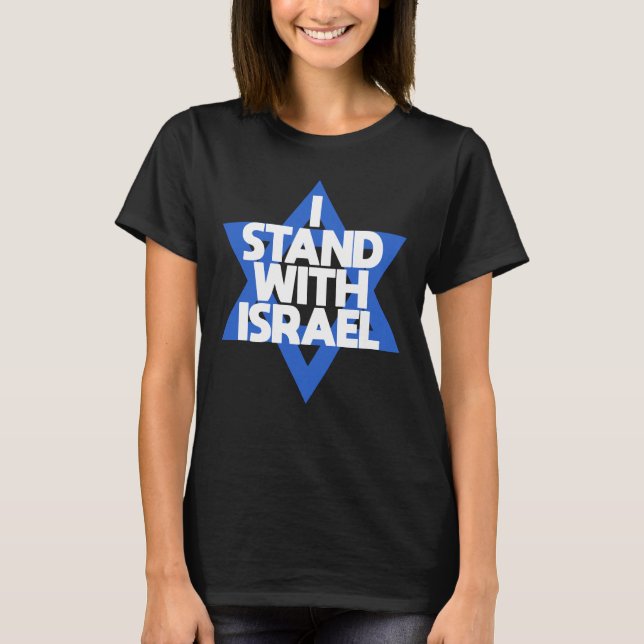 Stand With Israel  T Shirt (Framsida)