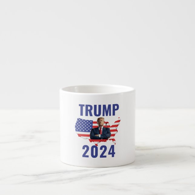Stand with Trump: Gear Up for 2024! Espressomugg (Framsidan)