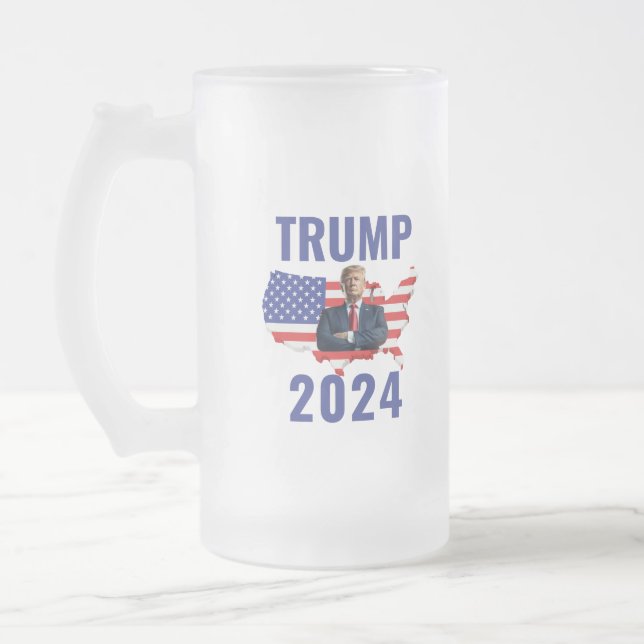 Stand with Trump: Gear Up for 2024! Frostat Ölglas (Vänster)