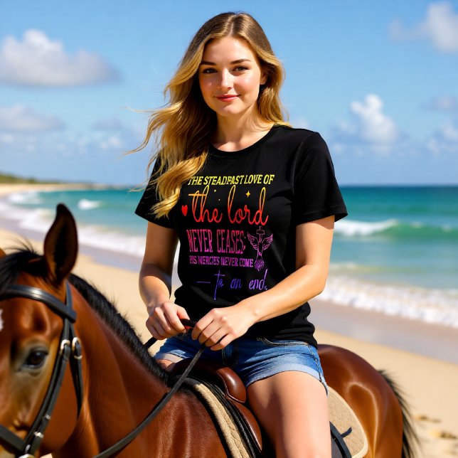 Ståndaktig Kärlek Herrens Barmhärtighet Tar Aldrig T Shirt (Skapare uppladdad)