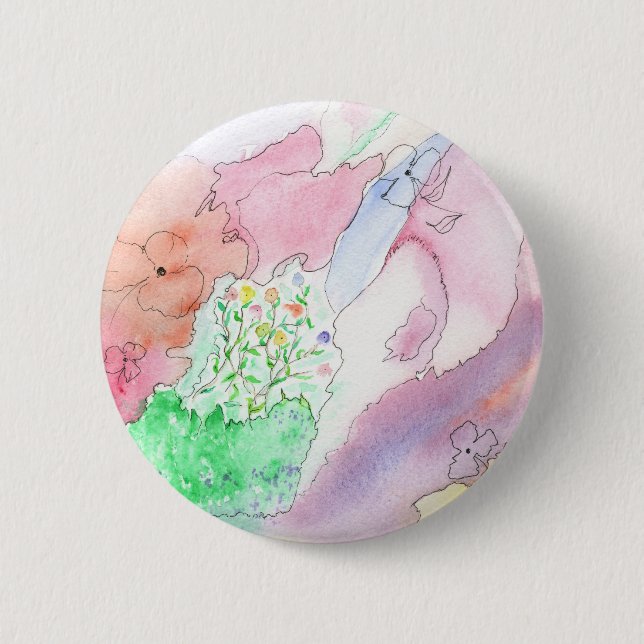 Standard 2 1/4" rundan knäppas med design knapp (Framsida)