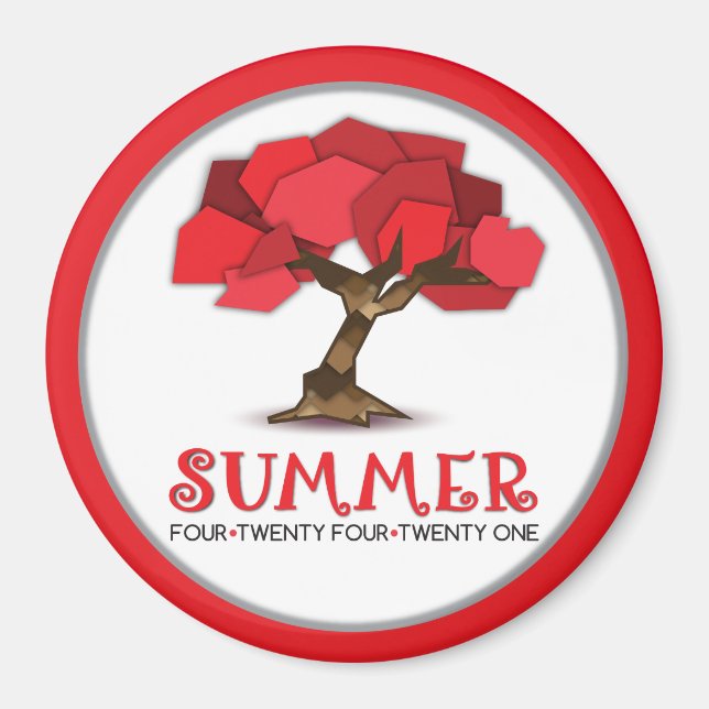 Standard, 2 fjärdedels cirkelmagnet magnet (Framsidan)