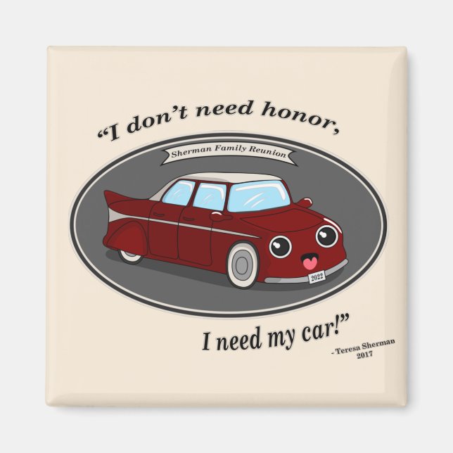 Standard, 2 fjärdedels cirkelmagnet magnet (Framsidan)