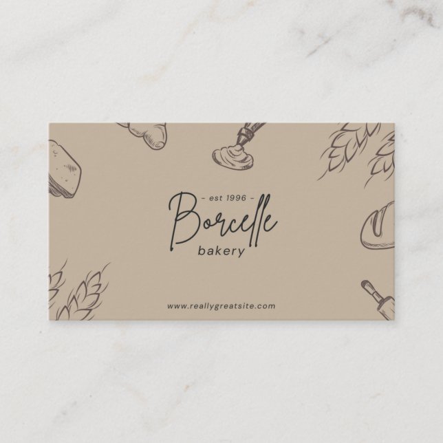 Standard, 3,5 tum x 2,0 tum Affärskort Visitkort (Framsida)