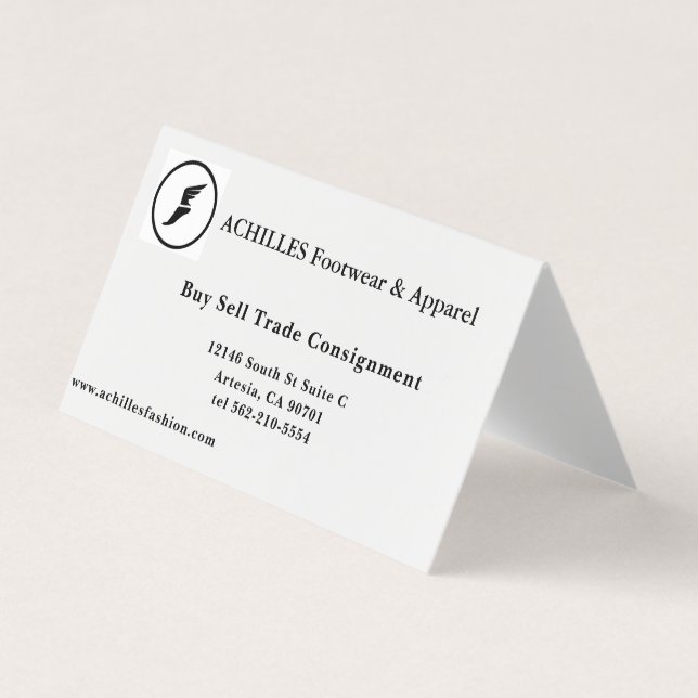 Standard, 3.5" x 2.0" Business Card Visitkort (Framsida)