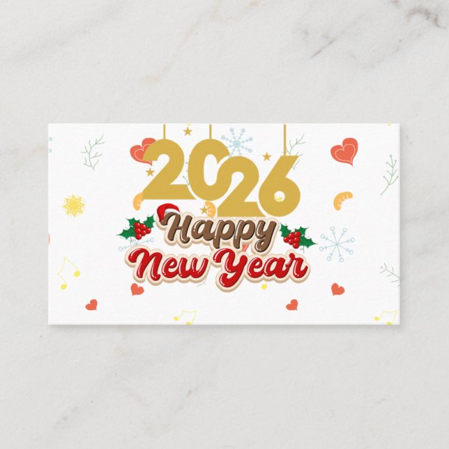 Standard, 3.5" x 2.0" Business Card Visitkort (Framsida)