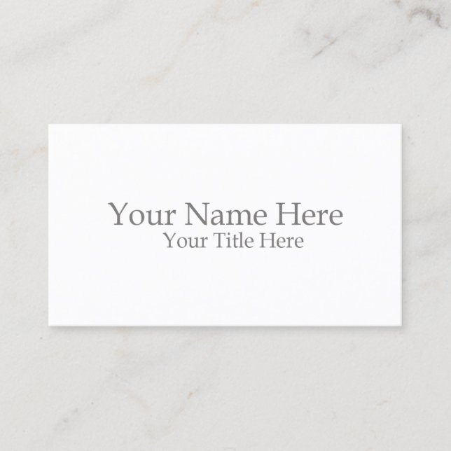 Standard, 3.5" x 2.0" Business Card Visitkort (Framsida)