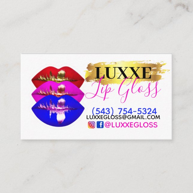 Standard, 3,5 x 2,0-tums Affärskort Visitkort (Framsida)