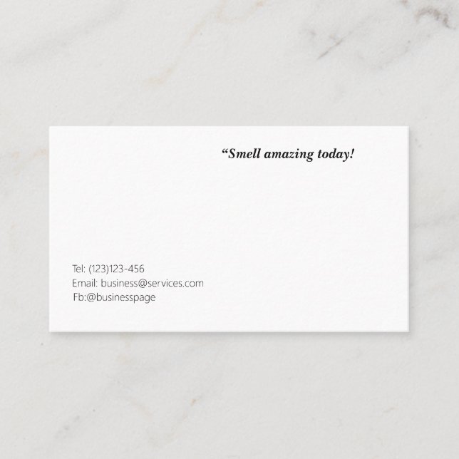 Standard, 3,5" x 2,0" visitkort (Framsida)