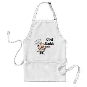 Standard Apron med Chef och citat "Chef pappa" Förkläde