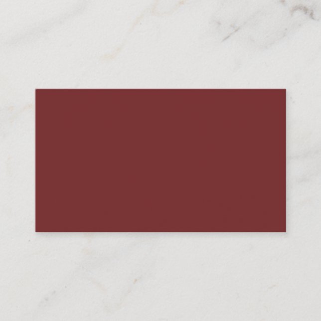 Standard Burgundy Visitkort (Framsida)