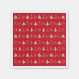 Standard-Cockta för dekorativ Helgdag under jul Pappersservett