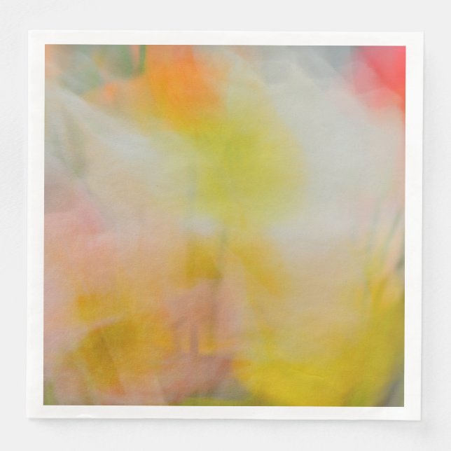 Standard Dinner Napkins Abstract Poppies Design  Pappersservett (Framsida)