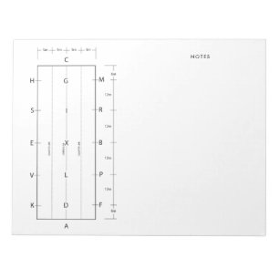 Standard Dressage Arena Template Horse Competition Anteckningsblock