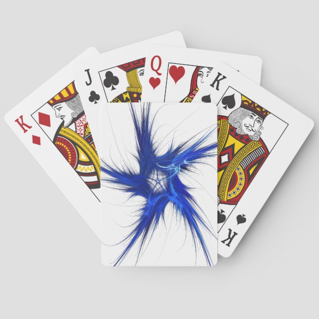 Standard Index för uppspelningskort, Abstrakt blå/ Spelkort (Baksidan)