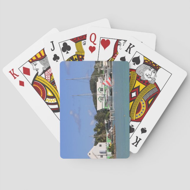 Standard Index Spelkort Antigua Hamn (Baksidan)