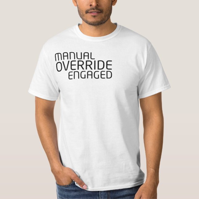 Standard Issue Operator Minimalistic Typography T Shirt (Framsida)