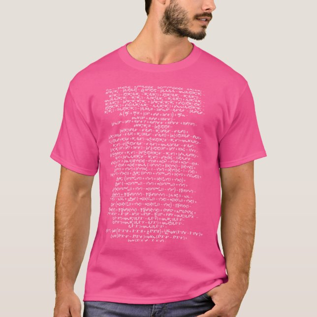 Standard Model Lagrangian Higgs Boson Formula Phys T Shirt (Framsida)