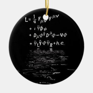 Standard model of partical Physics langrangian. Re Julgransprydnad Keramik