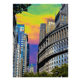 Standard Oil Byggnad New York City USA Poster