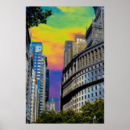 Standard Oil Byggnad New York City USA Poster