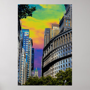 Standard Oil Byggnad New York City USA Poster