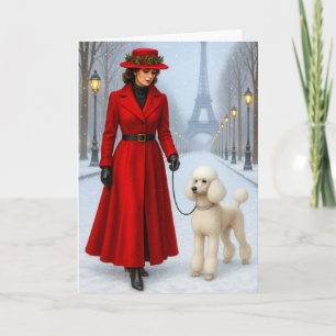 Standard Poodle Julkort Helgkort