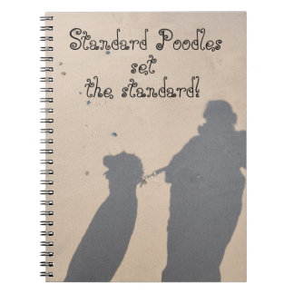 Standard Poodles Sätter Standarderna Anteckningsbok