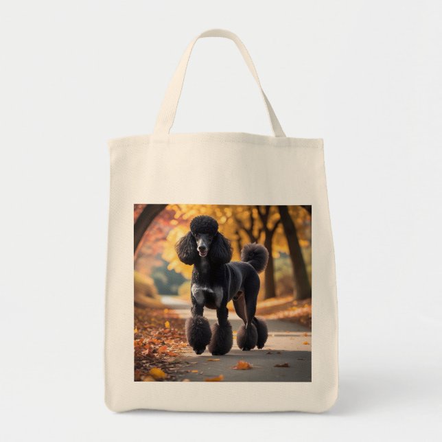 Standard Pudel Elegant Livsmedel Tote Bag Tygkasse (Framsidan)