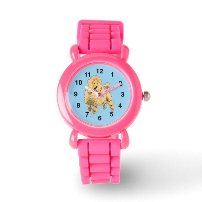 Standard Pudel glitter Armbandsur (Framsida)