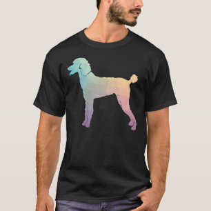 Standard Pudel Hund aveln Silhouette fylld med G T Shirt