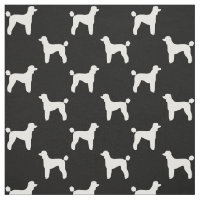 Standard Pudel Hund Silhouettes Black and White