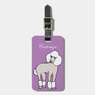 Standard Pudel Hund Thunder_Cove Bagagebricka