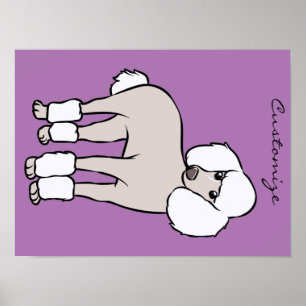 Standard Pudel Hund Thunder_Cove Poster