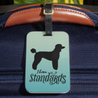 Standard Pudel I har Hund Silhouette