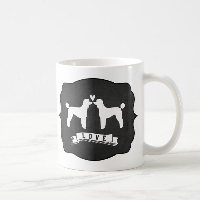 Standard Pudel Kärlek Kaffemugg (Höger)
