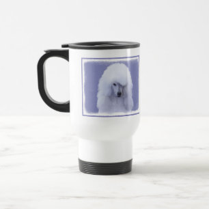Standard Pudel White Painting - Original Hund Art Resemugg