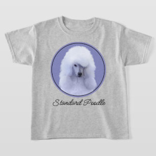 Standard Pudel White Painting - Original Hund Art T Shirt