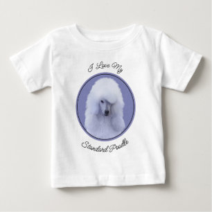 Standard Pudel White Painting - Original Hund Art T Shirt