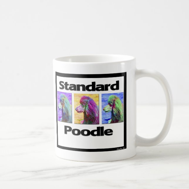 Standard pudelpopkonst kaffemugg (Höger)