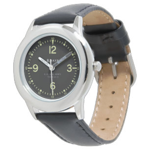 Standard Retro U.S. Army Aircraft Clock Armbandsur