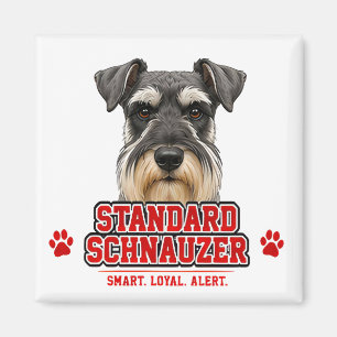 🐾 Standard Schnauzer Älskar Stolthet 🐾 Magnet