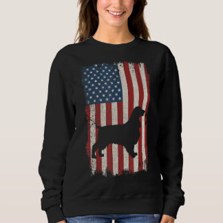 Standard Schnauzer American Flagga Usa Hund Puppy  T Shirt