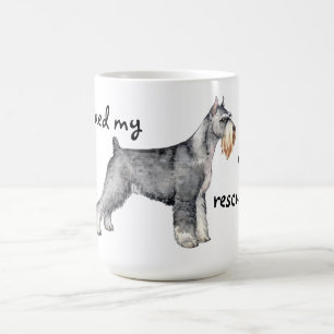 Standard Schnauzer för rädding Kaffemugg