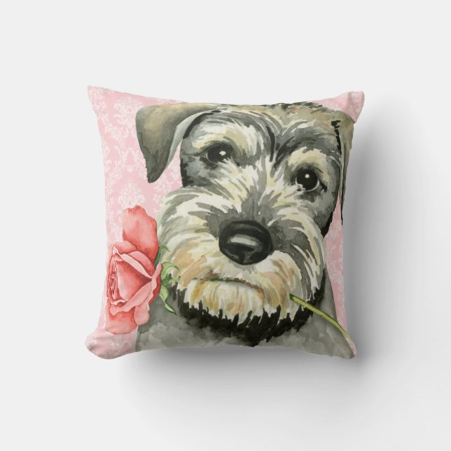 Standard Schnauzer för valentinro Kudde (Framsida)