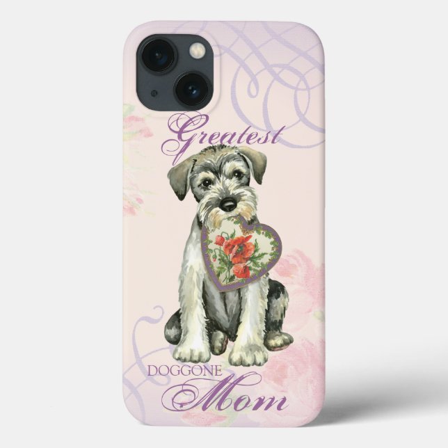 Standard Schnauzer Heart Mamma (Baksida)