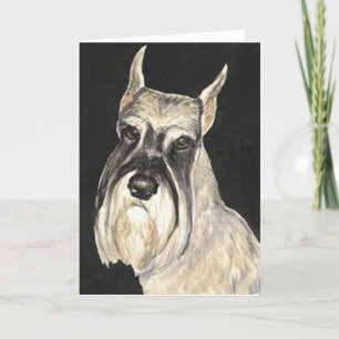 Standard Schnauzer Hund Art-gratulationskort Kort