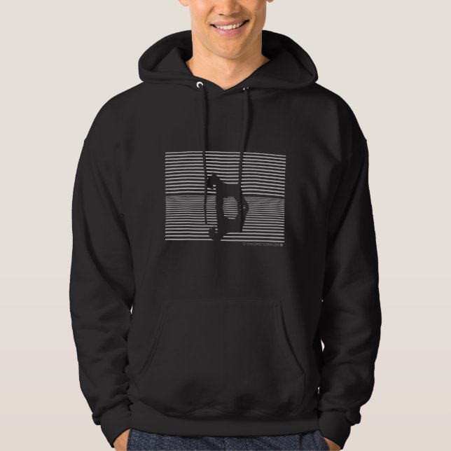 Standard Schnauzer Hund Kärlek Hoodie (Framsida)
